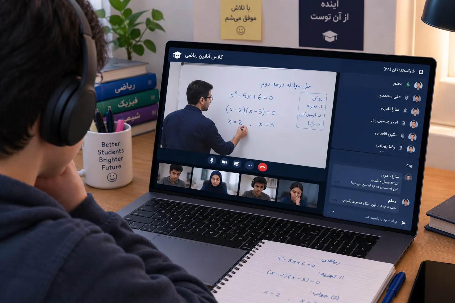 طراحی وب سایت آموزشی| با پنل دانشجو و آزمون آنلاین
